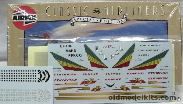 Airfix 1/144 Boeing 707 - With ATP Ethiopian Air Lines Decals and ATP Window Decals, 04170 plastic model kit
